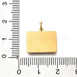 Pride 304 Stainless Steel Enamel Pendants&nbsp;STAS-B079-01G-13