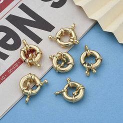Rack Plating Brass Spring Clasps&nbsp;LS-KK-D399-B-G-NF