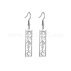 304 Stainless Steel Dangle Earrings&nbsp;FS-WGF2AD4-02
