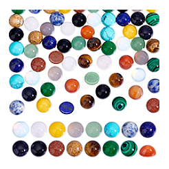 64Pcs 16 Styles Gemstone Cabochons&nbsp;G-PH0002-98