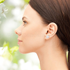 4 Pairs 4 Styles Plastic Stud Earrings for Women&nbsp;EJEW-GO0001-04