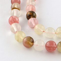Tigerskin Glass Round Bead Strands&nbsp;G-R342-8mm-19