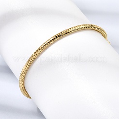 3MM European Brass Chain Bracelet Making&nbsp;BJEW-A164-04G