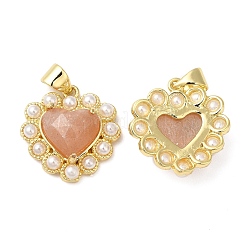 Natural Sunstone Pendants&nbsp;G-E599-05G-A02