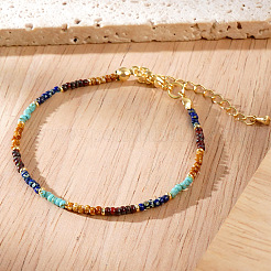 Natural Imperial Jasper & Synthetic Turquoise Beaded Bracelets for Women&nbsp;CX4313