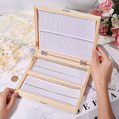 100 Slots Wood Microscope Slide Staining Boxes&nbsp;AJEW-WH0796-87