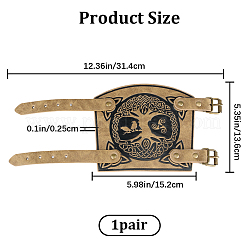 Imitation Leather Tree of Life Cord Bracelet&nbsp;AJEW-WH0342-88A