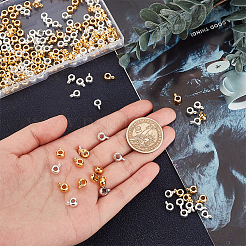200Pcs 2 Colors Tibetan Style Tube Bails&nbsp;FIND-DC0001-83