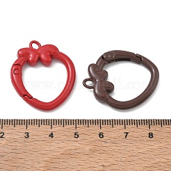 Spray Paint Alloy Spring Gate Rings&nbsp;AL-CBA95B0-01