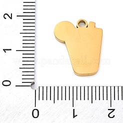 304 Stainless Steel Enamel Pendants&nbsp;STAS-M105-31G-02