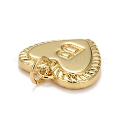 Rack Plating Real 18K Gold Plated Brass Pendants&nbsp;KK-E260-01G-B