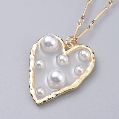 Epoxy Resin Pendant Necklaces&nbsp;NJEW-JN02494-05