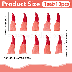 10Pcs Rubber False Nails&nbsp;MRMJ-WH20007-041A-02