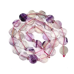 Natural Colorful Fluorite Beads Strands&nbsp;G-G182-G01-02
