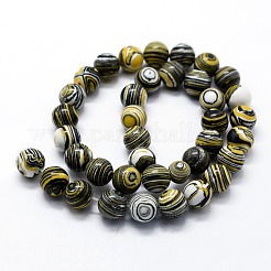 Synthetic Malachite Beads Strands&nbsp;G-A186-B-02