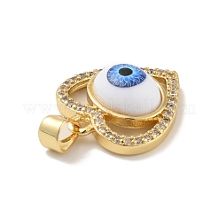 Brass Micro Pave Cubic Zirconia Pendants&nbsp;KK-B059-43G