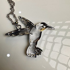 Vintage Alloy Flying Bird Pendant Necklaces for Men Women&nbsp;SG2884