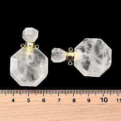 Natural Mixed Stone Perfume Bottle Pendants&nbsp;G-L623-13G