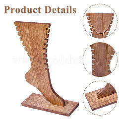 Wooden Anklets Display Stands&nbsp;ODIS-WH0025-224A