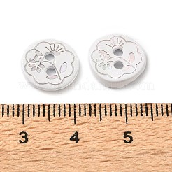 Laser Flower Pattern Natural Abalone Shell/Paua Shell Buttons&nbsp;SH-CBA18B6-04B