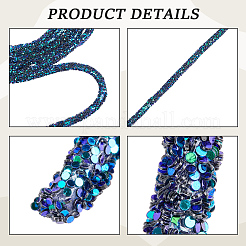 AB Plastic Glitter Sequin Rope for DIY Wedding Dresses Costume Clothing Shoes Jewelry Accessory&nbsp;OCOR-WH20007-02A-03