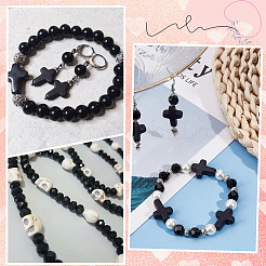 Gothic Theme DIY Stretch Bracelet Making Kits&nbsp;DIY-SC0030-44