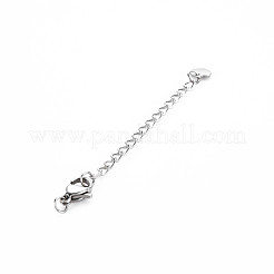 Tarnish Resistant 304 Stainless Steel Chain Extender&nbsp;STAS-N088-44P