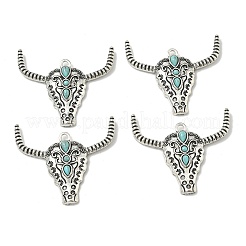 Bohemian Synthetic Turquoise Cattle Pendants&nbsp;FIND-Z112-01AS