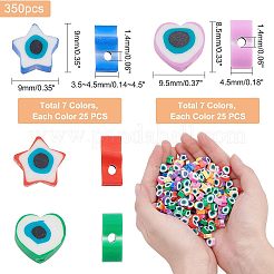 350Pcs 14 Style Handmade Polymer Clay Beads&nbsp;CLAY-NB0001-69