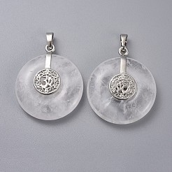 Natural Quartz Crystal Pendants&nbsp;G-F640-F08