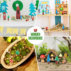 16Pcs 16 Styles Unfinished Wood Ornaments&nbsp;WOOD-TA0002-77