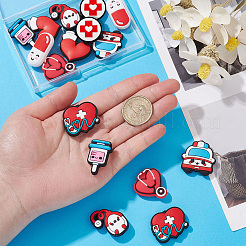 16Pcs 8 Styles Medicine Food Grade Eco-Friendly Silicone Beads&nbsp;SIL-CJ0001-23