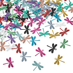 96Pcs 12 Colors Spray Paint 430 Stainless Steel Charms&nbsp;STAS-TA0006-06
