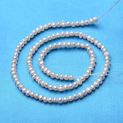 Potato Natural Cultured Freshwater Pearl Beads Strands&nbsp;X-PEAR-E007-3.5-4mm