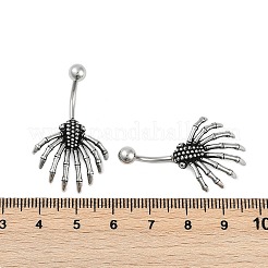 Spider 316 Surgical Stainless Steel Belly Button Rings&nbsp;EJEW-G416-06AS