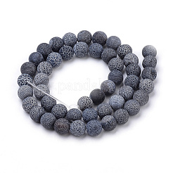 Natural Weathered Agate Beads Strands&nbsp;G-S259-05A-8mm