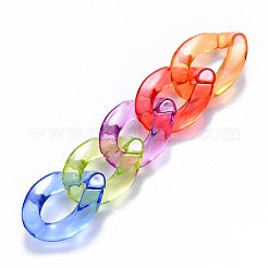 Transparent Acrylic Linking Rings&nbsp;OACR-S036-001A-J