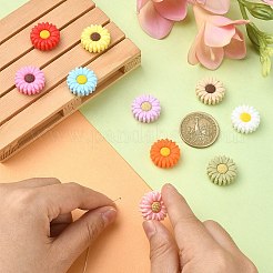 10Pcs 10 Colors Food Grade Eco-Friendly Silicone Focal Beads&nbsp;SIL-YW0001-19