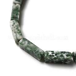 Natural Green Spot Jasper Beads Strands&nbsp;G-G873-A03-01