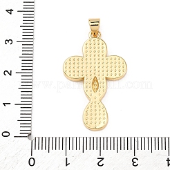 Brass Micro Pave Cubic Zirconia Pendants&nbsp;KK-K408-24B-G