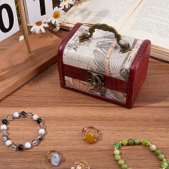 Vintage Wooden Jewelry Boxes&nbsp;AJEW-CL0005-45A
