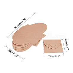 Vintage Square Heart Buckle CD Envelopes&nbsp;DIY-WH0092-01
