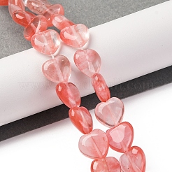 Cherry Quartz Glass Beads Strands&nbsp;G-I372-A02-01