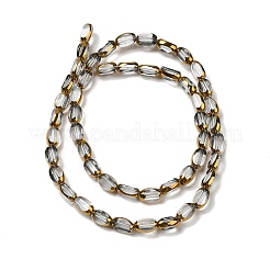 Electroplate Transparent Glass Beads Strands&nbsp;EGLA-Q127-A01-01
