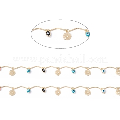 Handmade Eco-friendly Brass Curved Bar Link Chain&nbsp;CHC-E025-37G