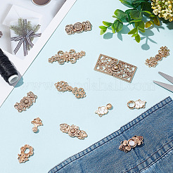 20 Sets 10 Styles Alloy Snap Lock Clasps&nbsp;FIND-CP0001-42