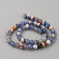 Natural Agate Beads Strands&nbsp;G-TAC0010-05C