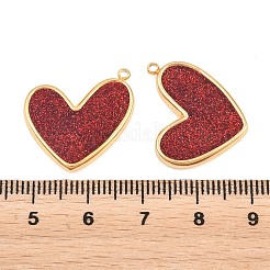 304 Stainless Steel Enamel & Glitter Powder Pendants&nbsp;STAS-G398-19G-03