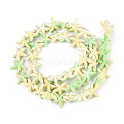Synthetic Turquoise Dyed Beads Strands&nbsp;G-P507-04T