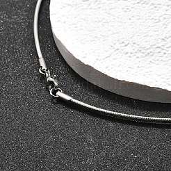 Non-Tarnish Casual Style 304 Stainless Steel Choker Necklaces&nbsp;X-STAS-O037-02P